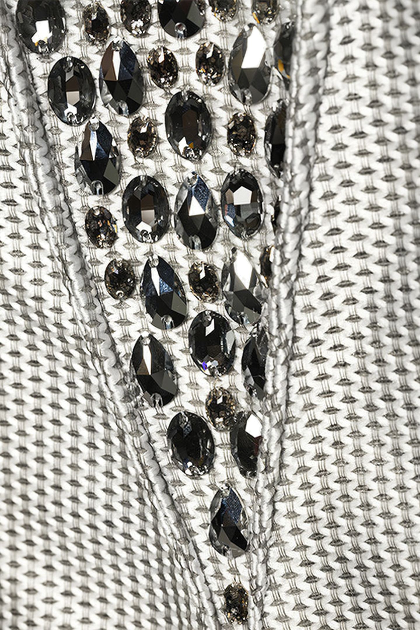 WOMEN‘S MIDI CORSET DRESS WITH SWAROVSKI CRYSTALS SILVER GRA 6