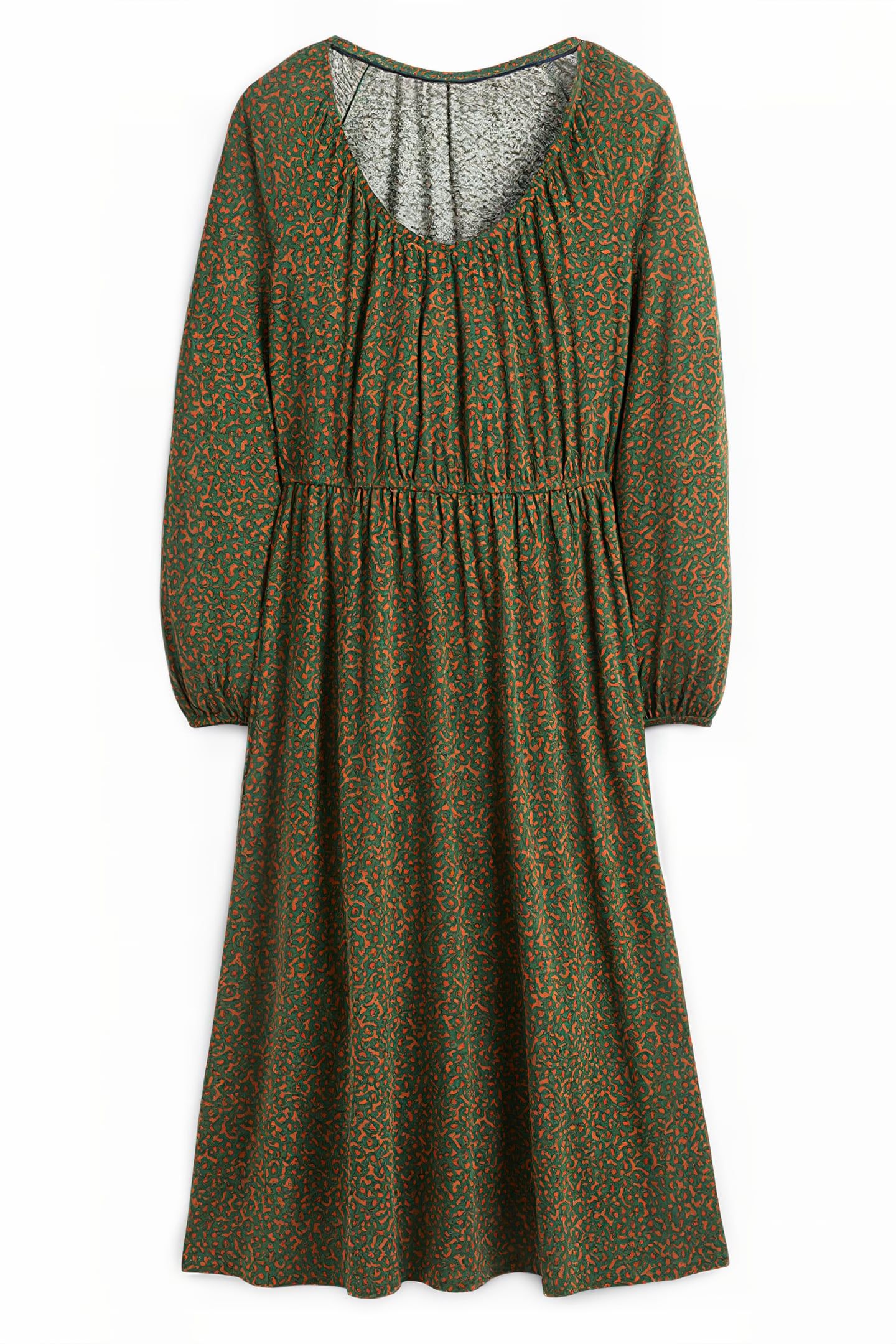 SCOOP NECK JERSEY MIDI DRESS BGR 6