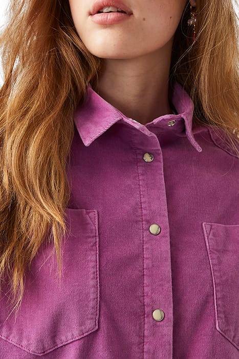 PAULA MICRO CORD SHIRT PURPLE MEADOW 4