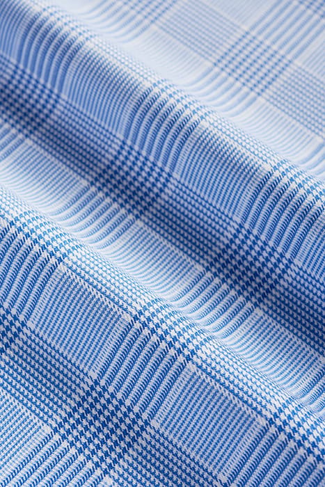 MID BLUE CHECKED EXTRA SLIM FIT SHIRT 4