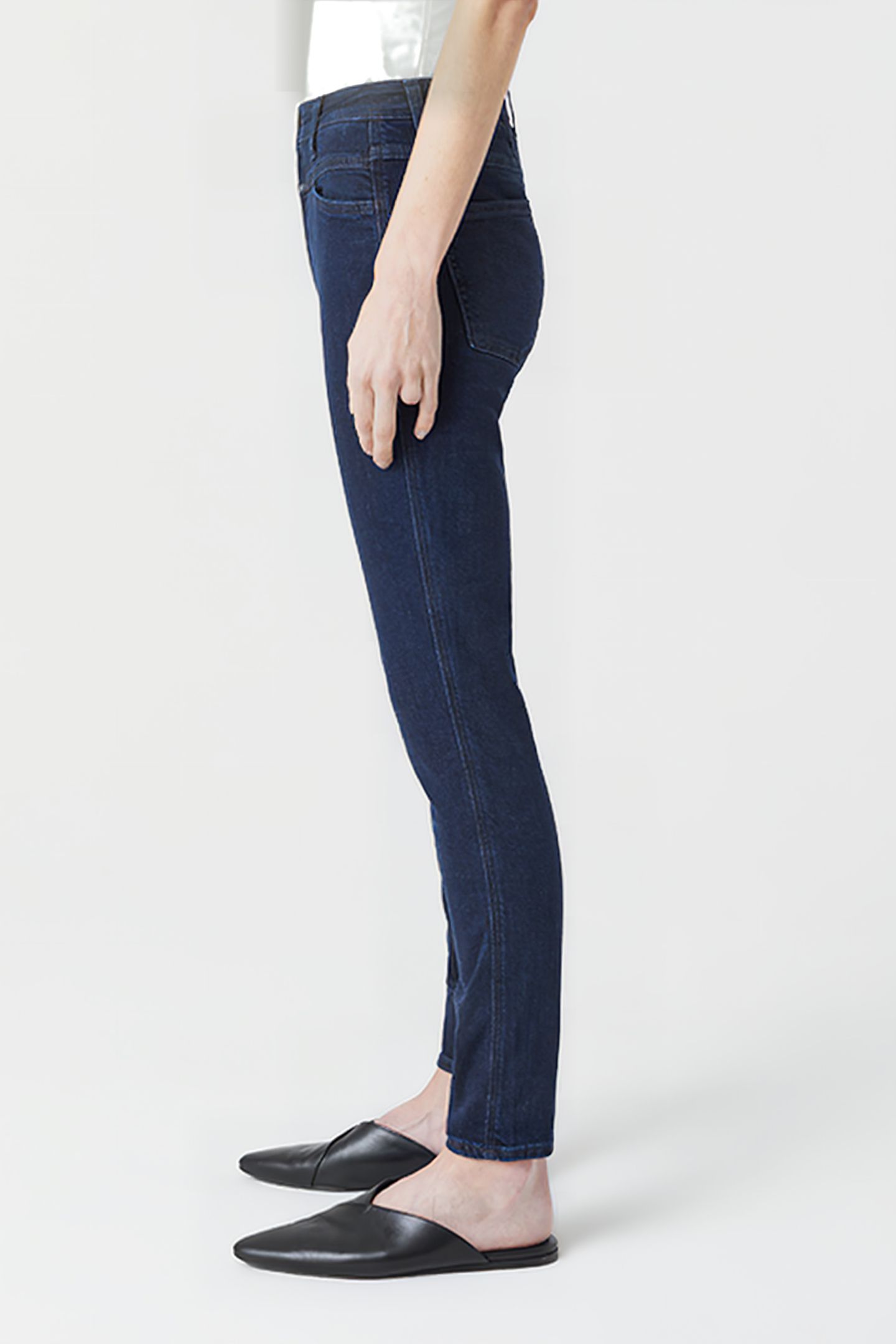WOMEN SKINNY PUSHER JEANS DARK BLUE 5