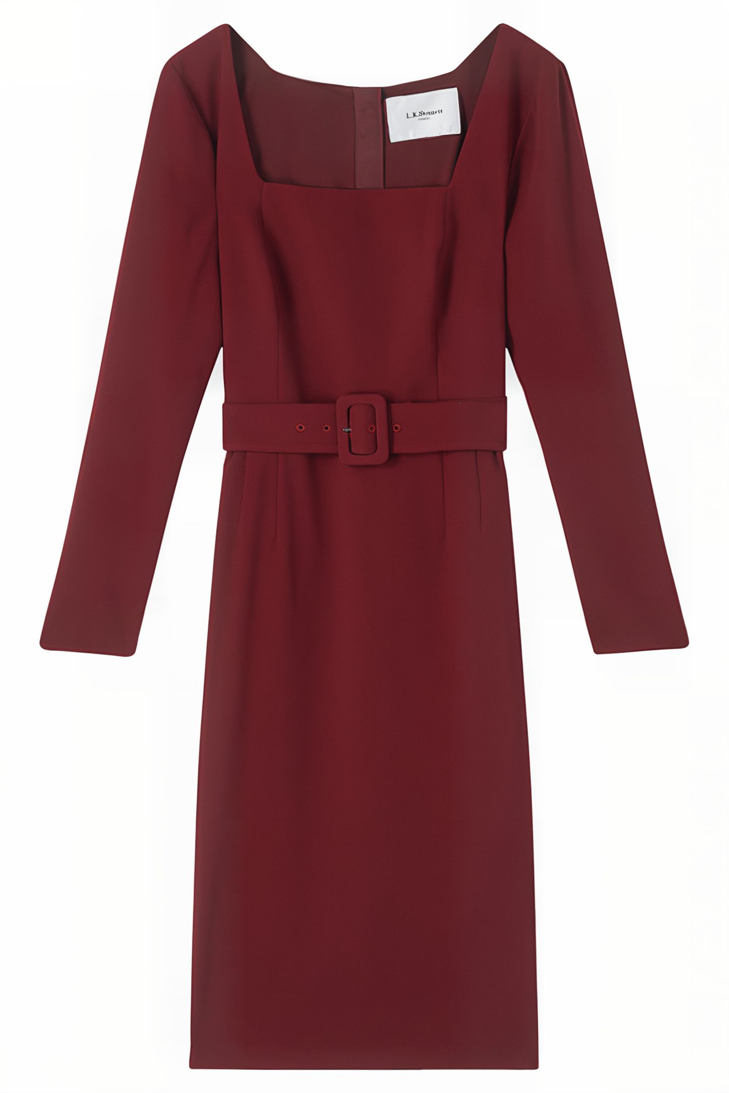 CARRINGTO MIDI DRESS BURGUNDY 3