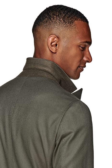 MID GREEN BELTED OVERCOAT 5