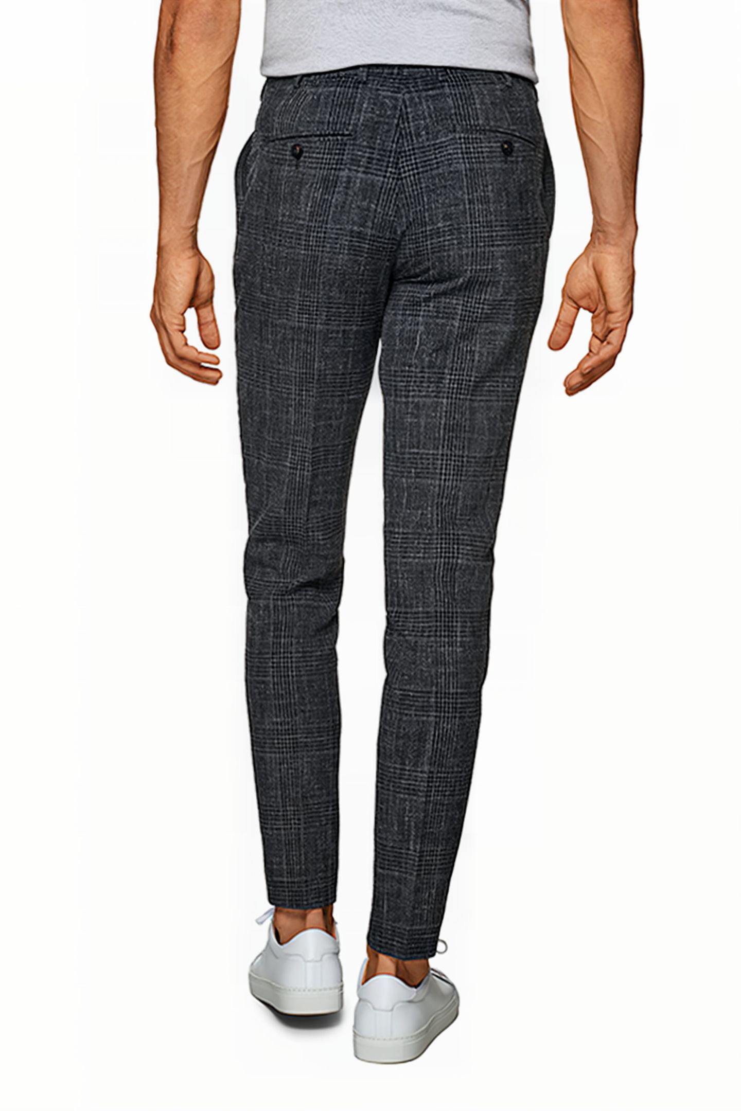 MID GREY CHECKED LAZIO SUIT 6
