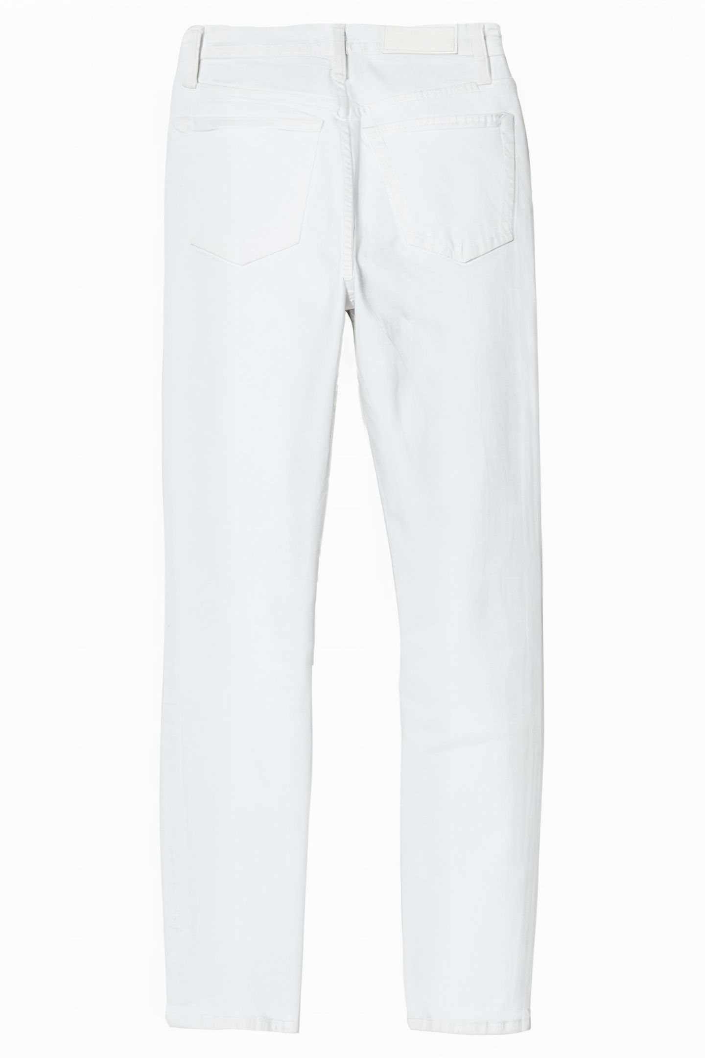 90S HIGH RISE ANKLE CROP WHITE DESTROYED 2
