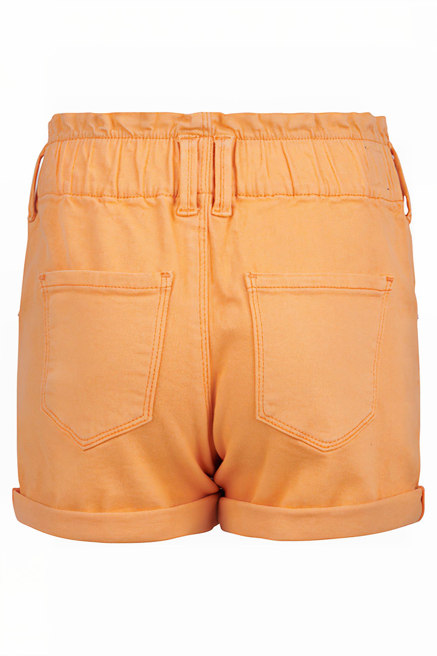 GA-COLOURED PAPERBAG DENIM SHORT JILL&MITCH BY SHOEBY ORANGE 4