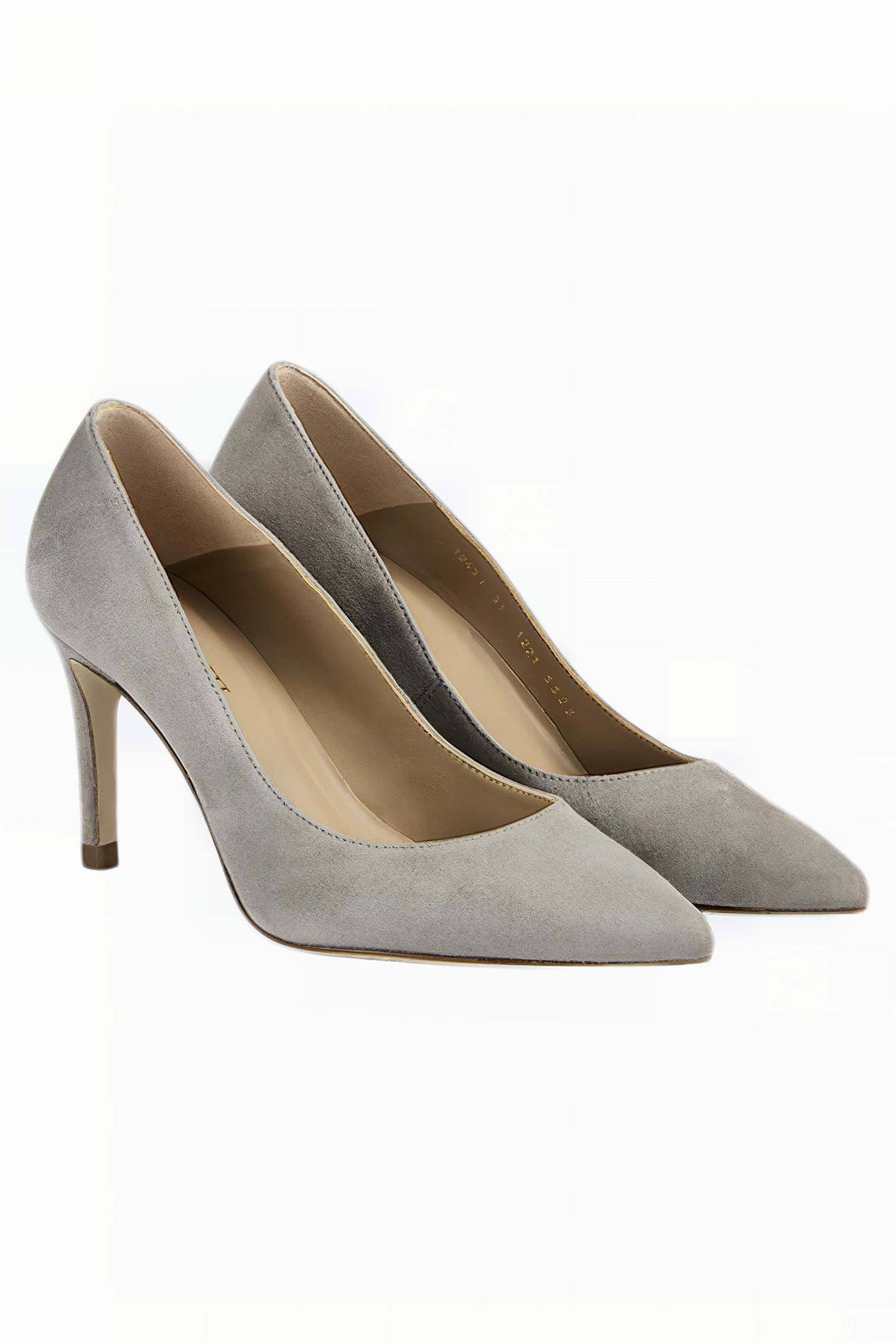 FLORET COURT HEEL PALE GREY 2