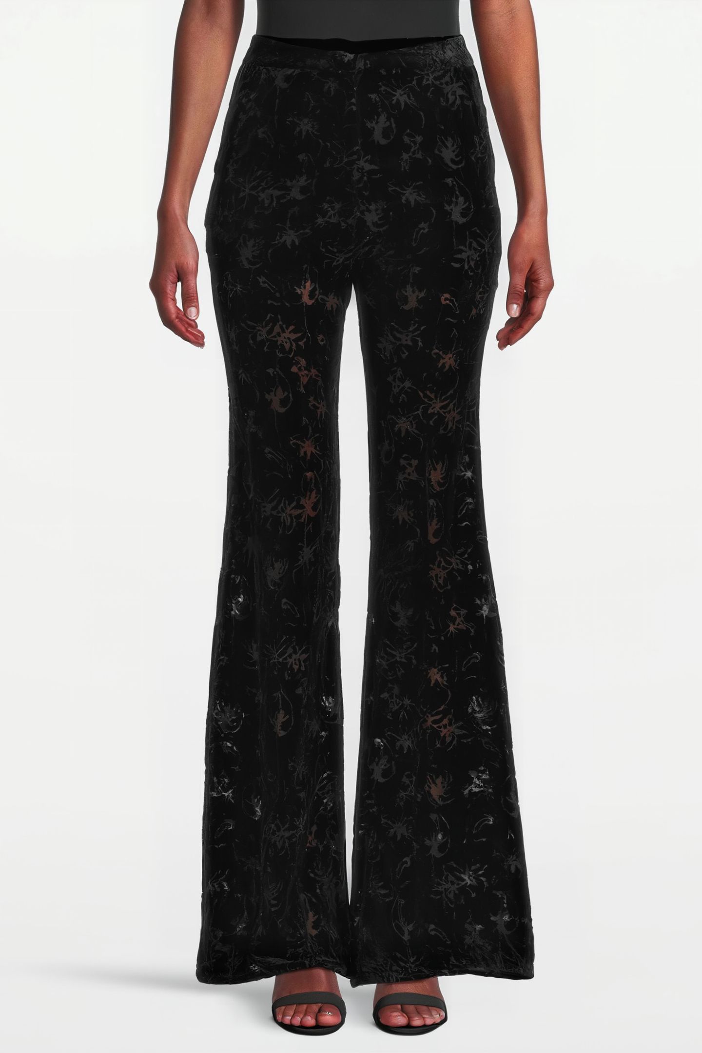 WOMEN‘S VELVET DEVORÉE PANTS BLACK 099 1