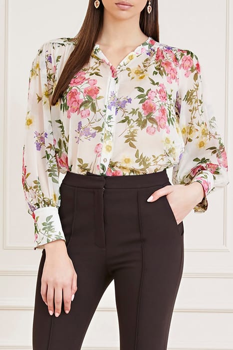 MARCIANO BY GUESS PETAL POSE BLOUSE FA PETAL POSE WHITE 1
