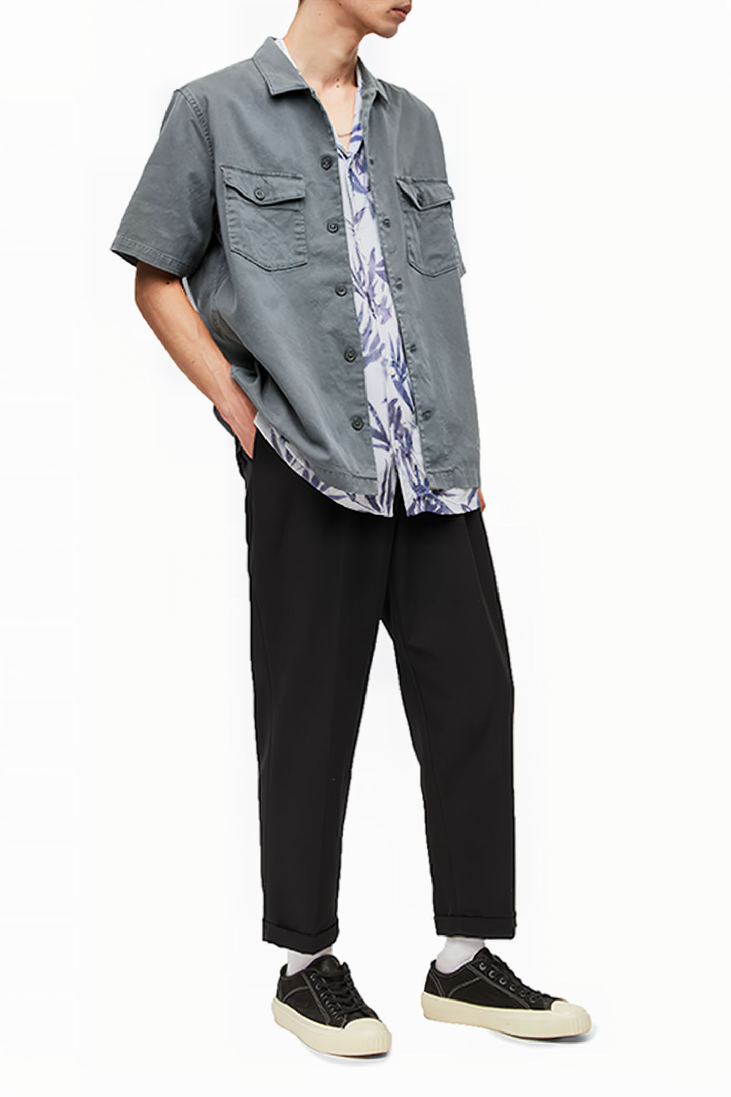 SPOTTER SS SHIRT ASTER BLUE 3