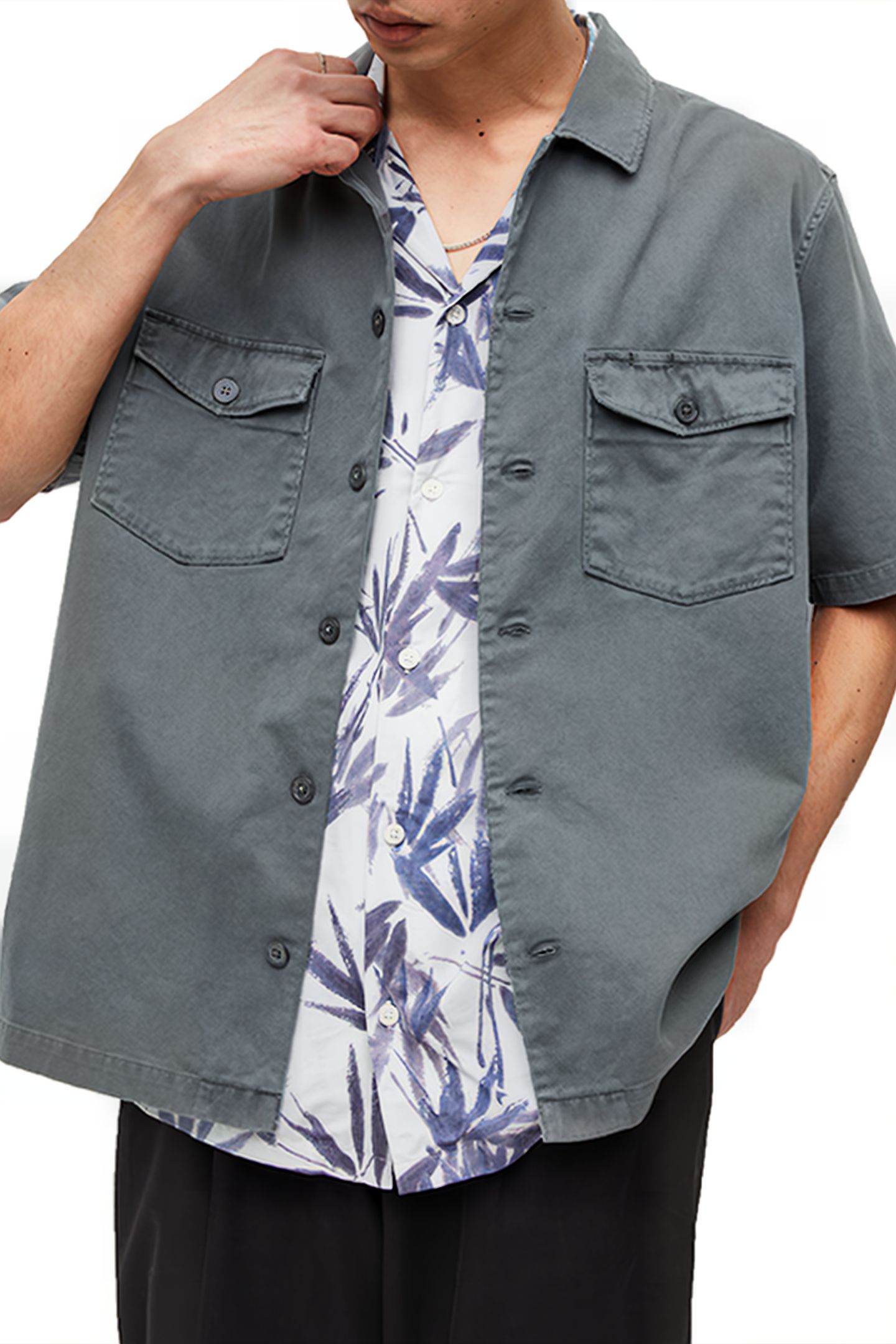 SPOTTER SS SHIRT ASTER BLUE 4