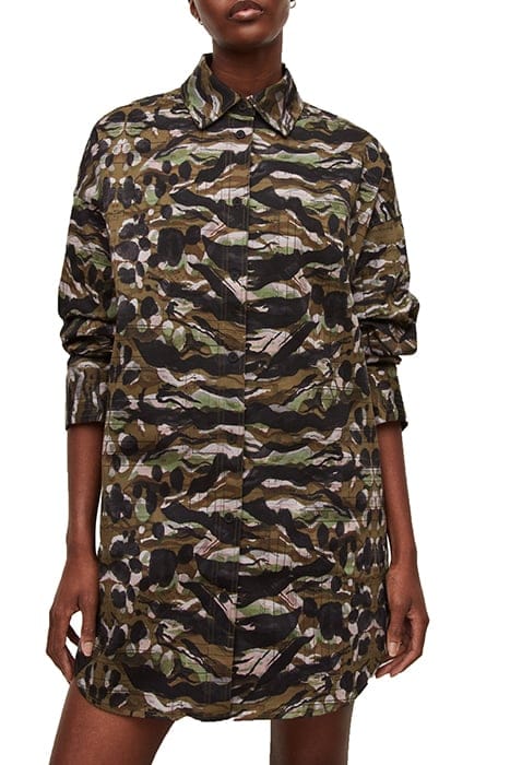 INEZ ONIYURI SHIRT D KHAKI GREEN 1