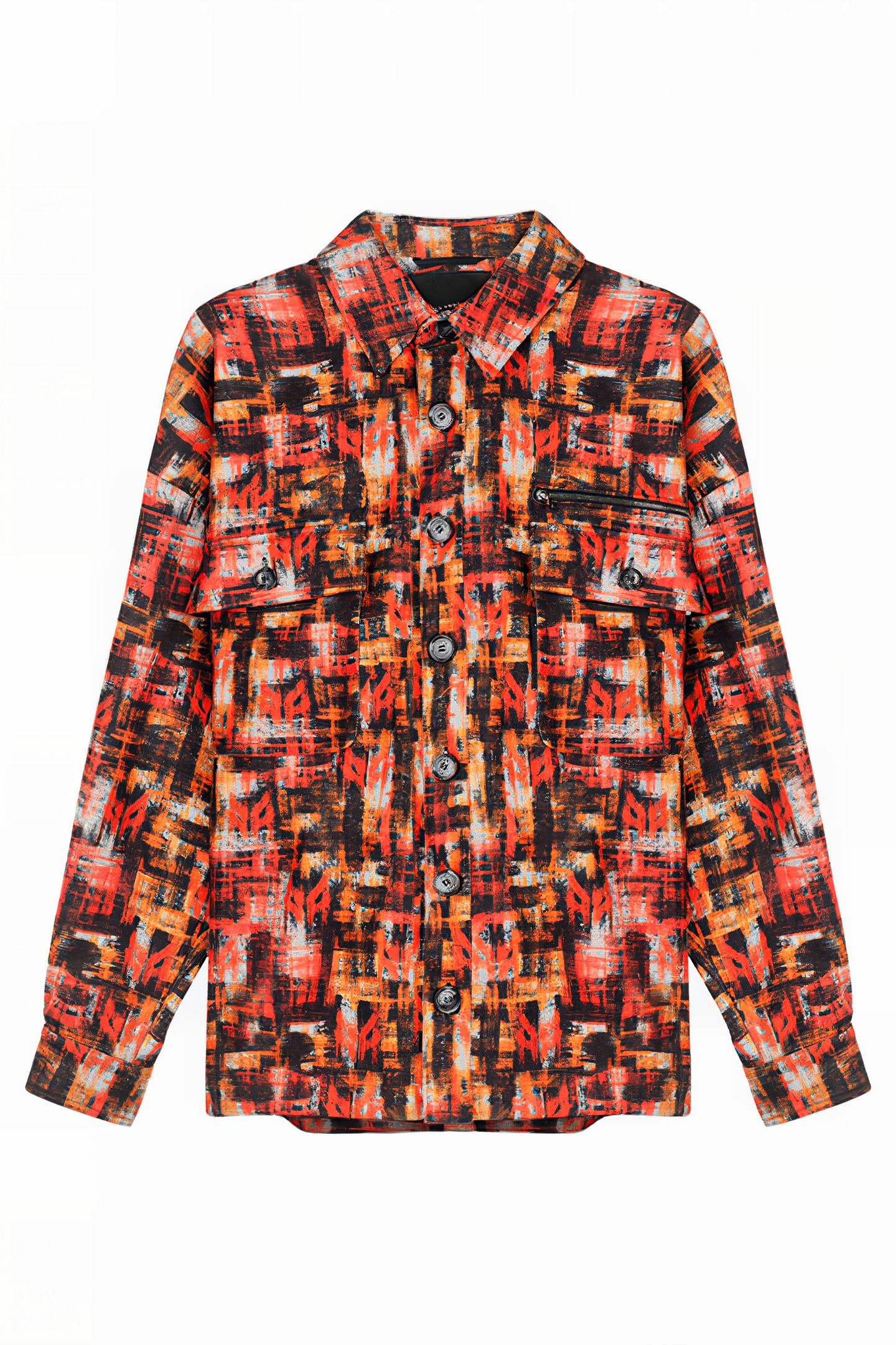 PRINTED SHIRT JACKET CHECK PRINT 4