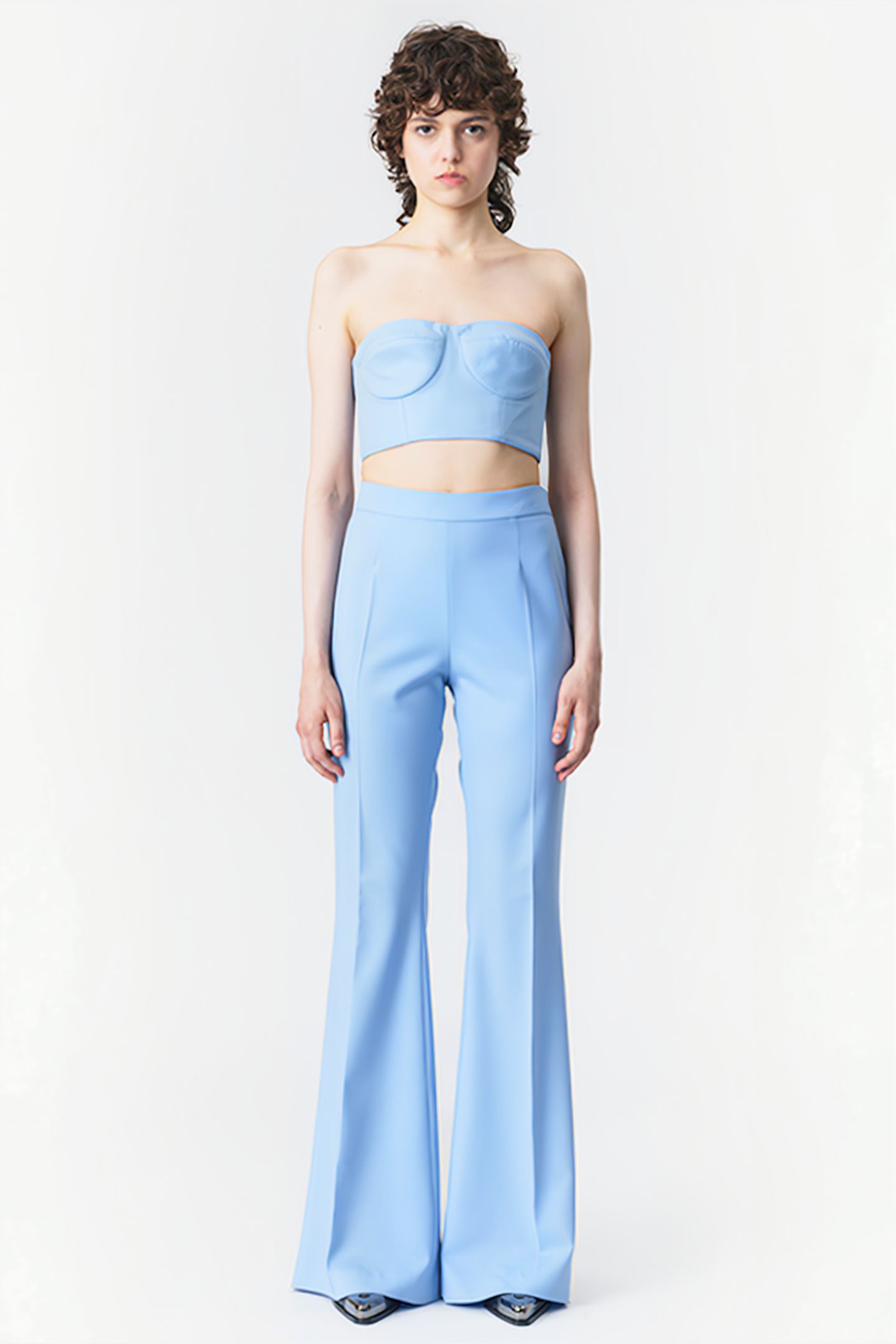 CROPPED BUSTIER TOP CLOUDY BLUE 1