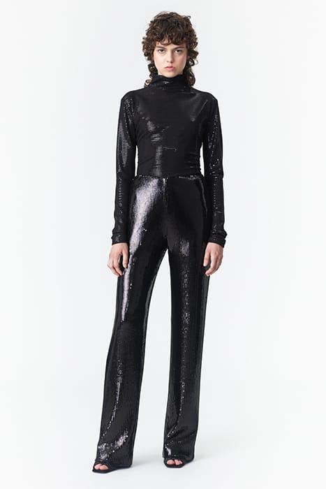 SEQUIN PANTS BLACK 1