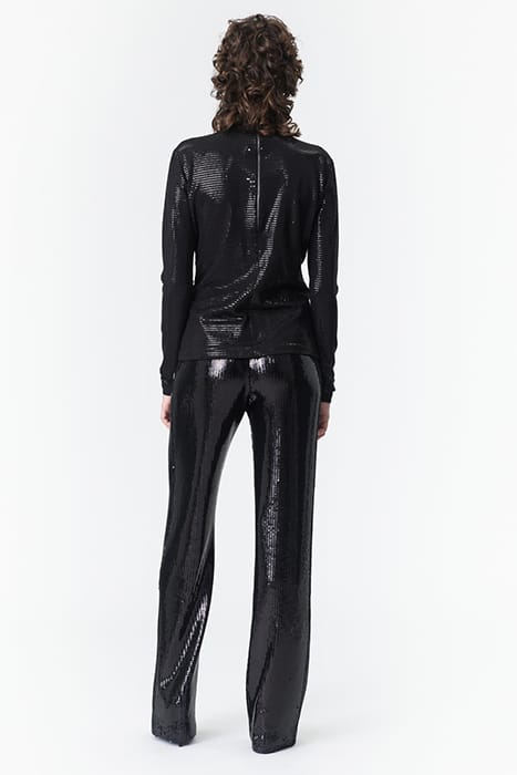 SEQUIN PANTS BLACK 2