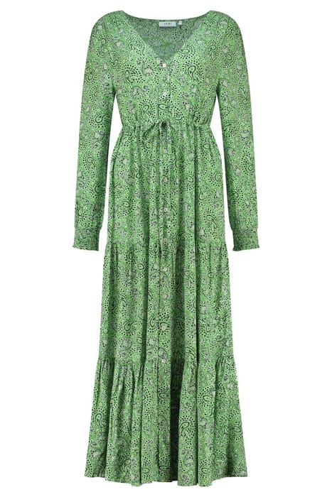 AZORES DRESS POOLSIDE PAISLEY KELLY GREEN 5
