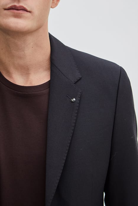 NAVY WASHABLE FLANNEL SUIT JACKET 6