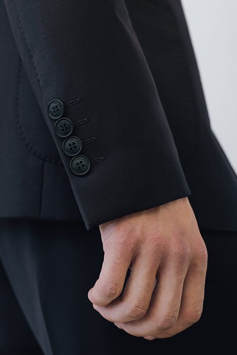 NAVY WASHABLE FLANNEL SUIT JACKET 7