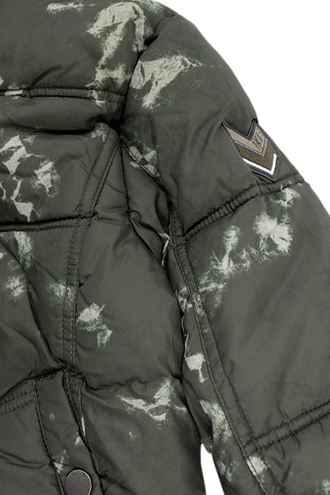 BOYS’ KHAKI TIE-DYE HOODED PADDED JACKET KHAKI 4