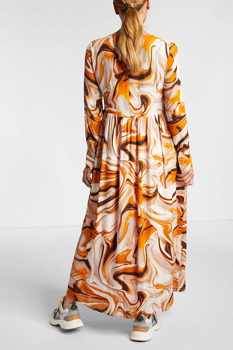 PRINTED MAXI DRESS PUMPKIN 3
