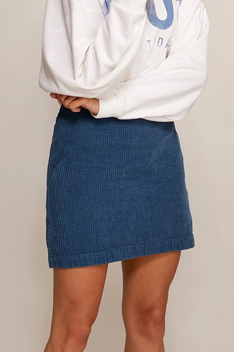REG WAIST SHORT SKIRT BELT BLUE 2