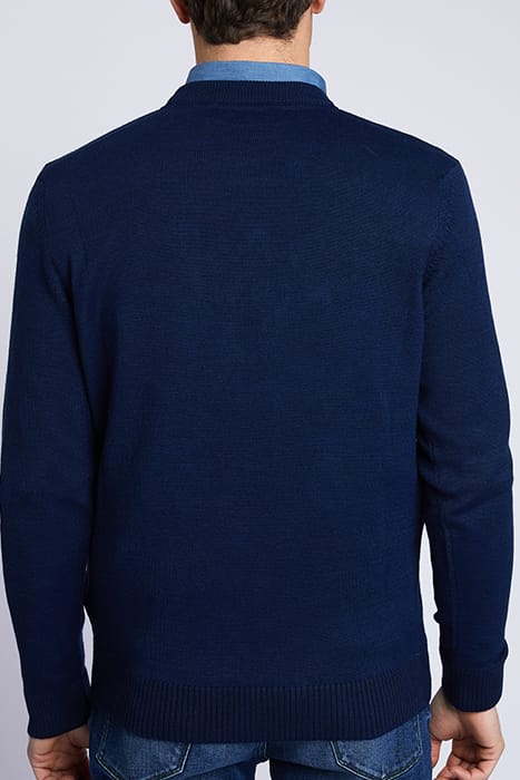 MER ROUND-NK CF SWT BLUE 3