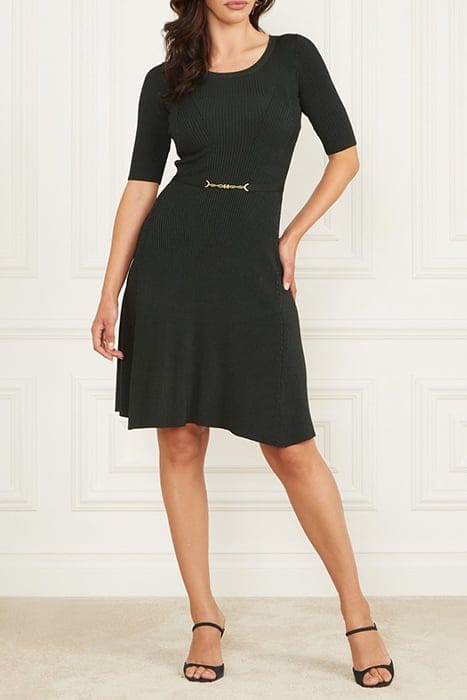 MARCIANO BY GUESS LAILA RIB DRESS CHENILLE GREEN 1