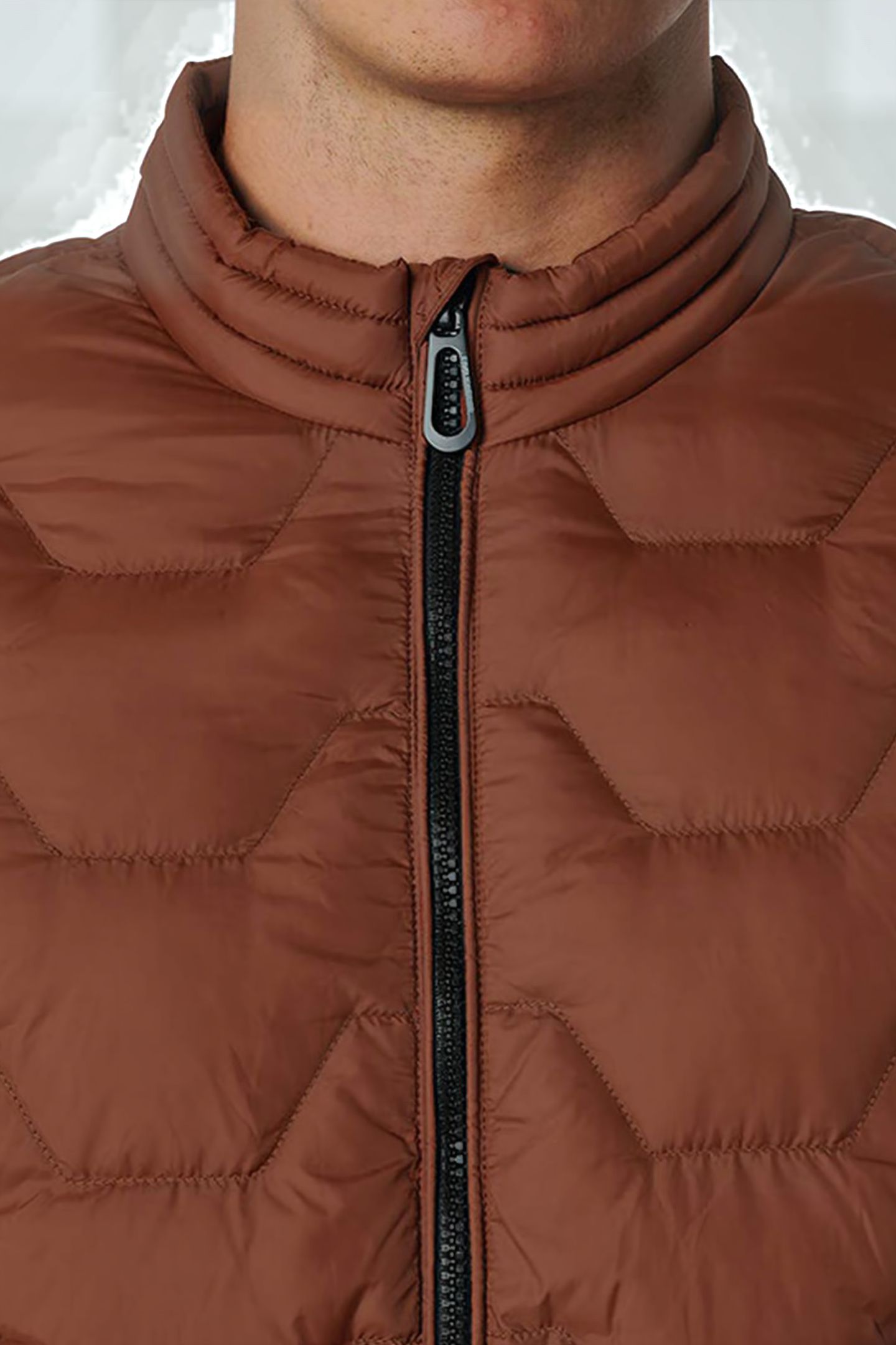 JACKET SHORT FIT PADDED BRANDY 5