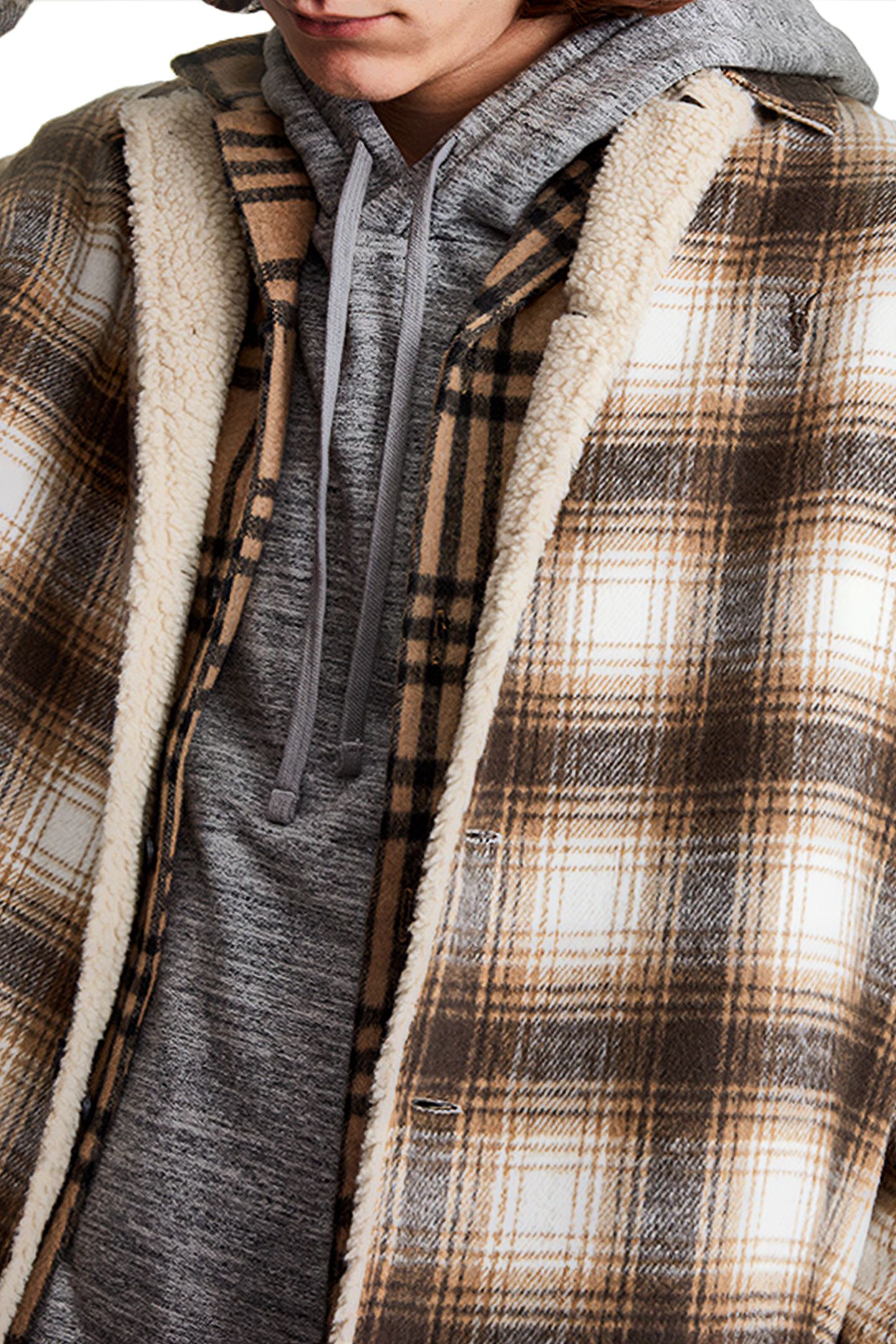 EASTFORK JACKET WHITE/BROWN 6