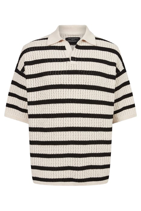 KADE SS POLO ECRU/BLACK 6