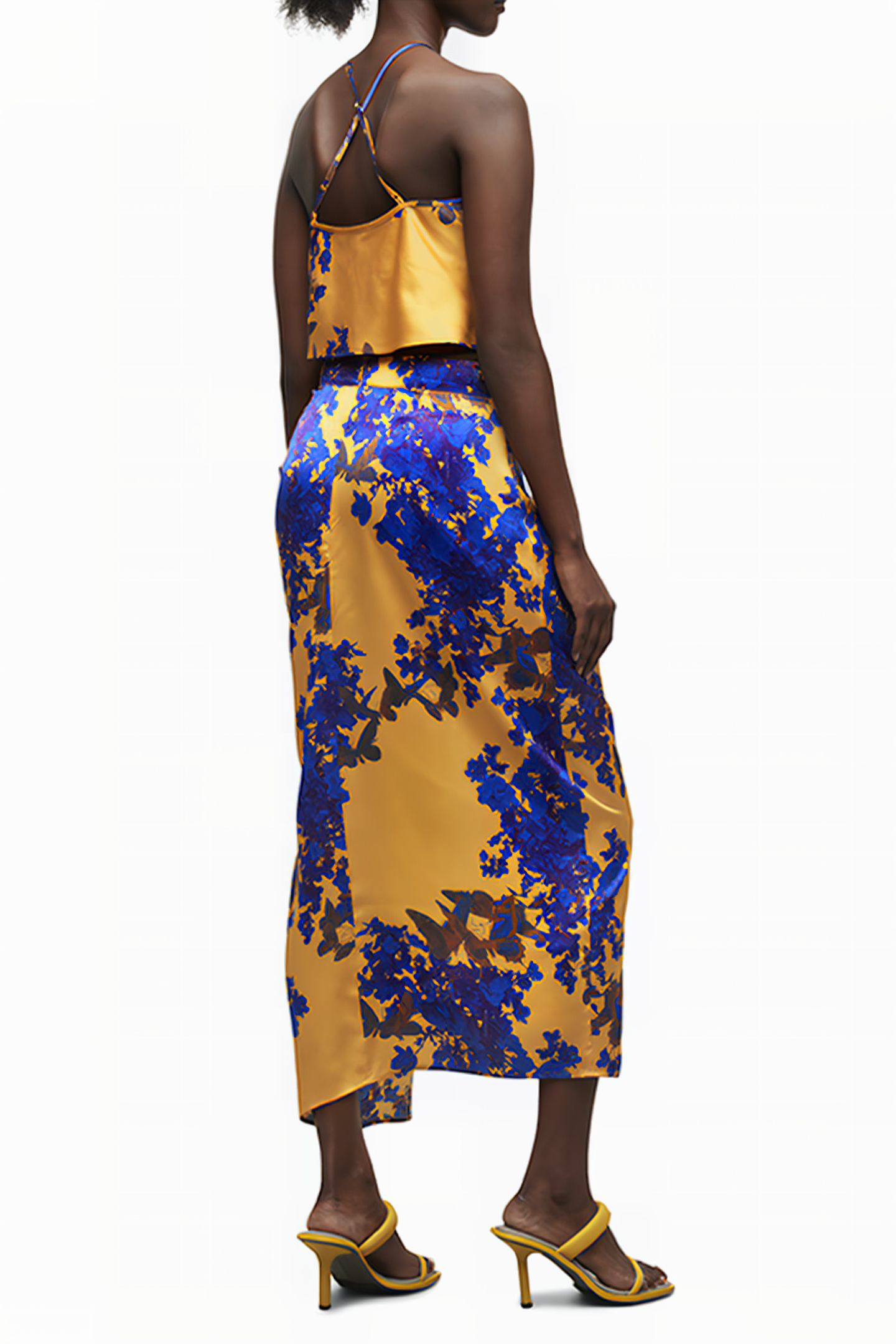 CARLA VENETIA SKIRT ORANGE 3