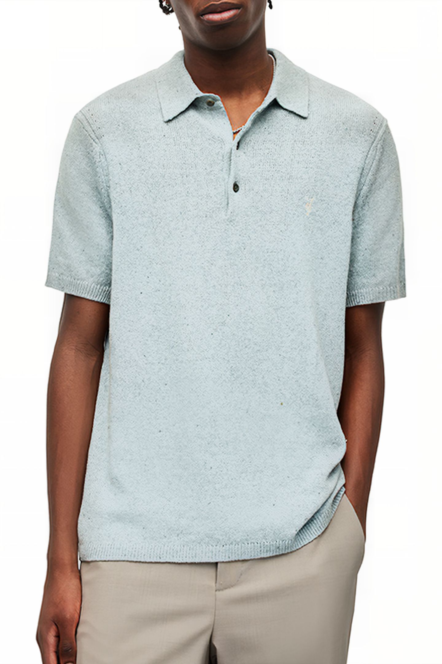 BRICE SS POLO DENIM BLUE MARL 1