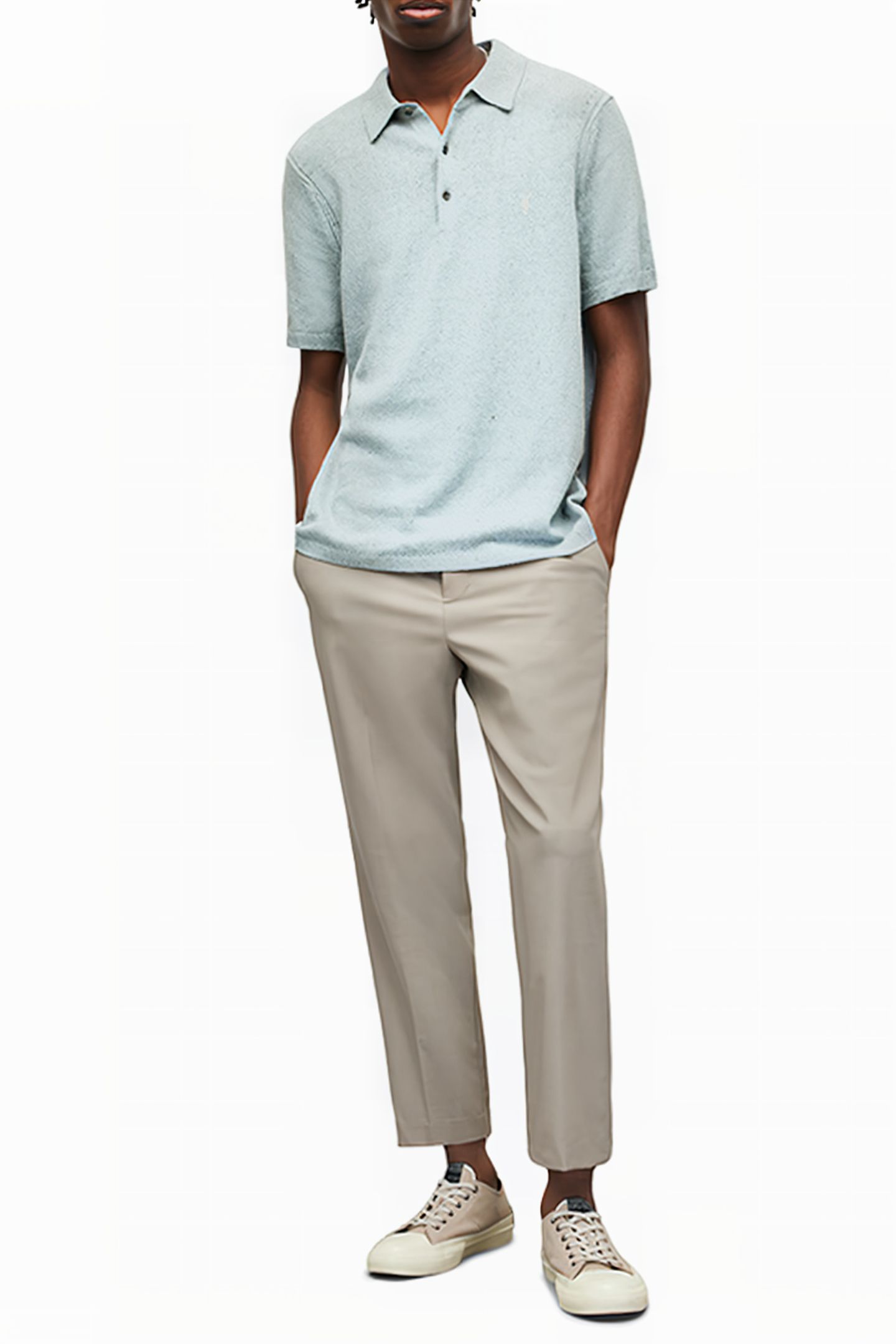 BRICE SS POLO DENIM BLUE MARL 4