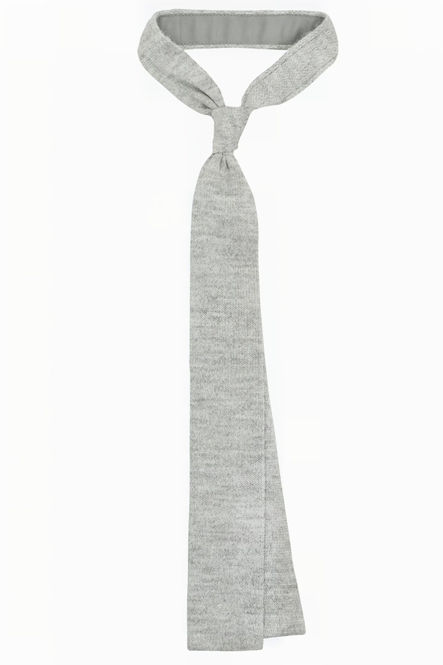 GREY KNITTED TIE 1