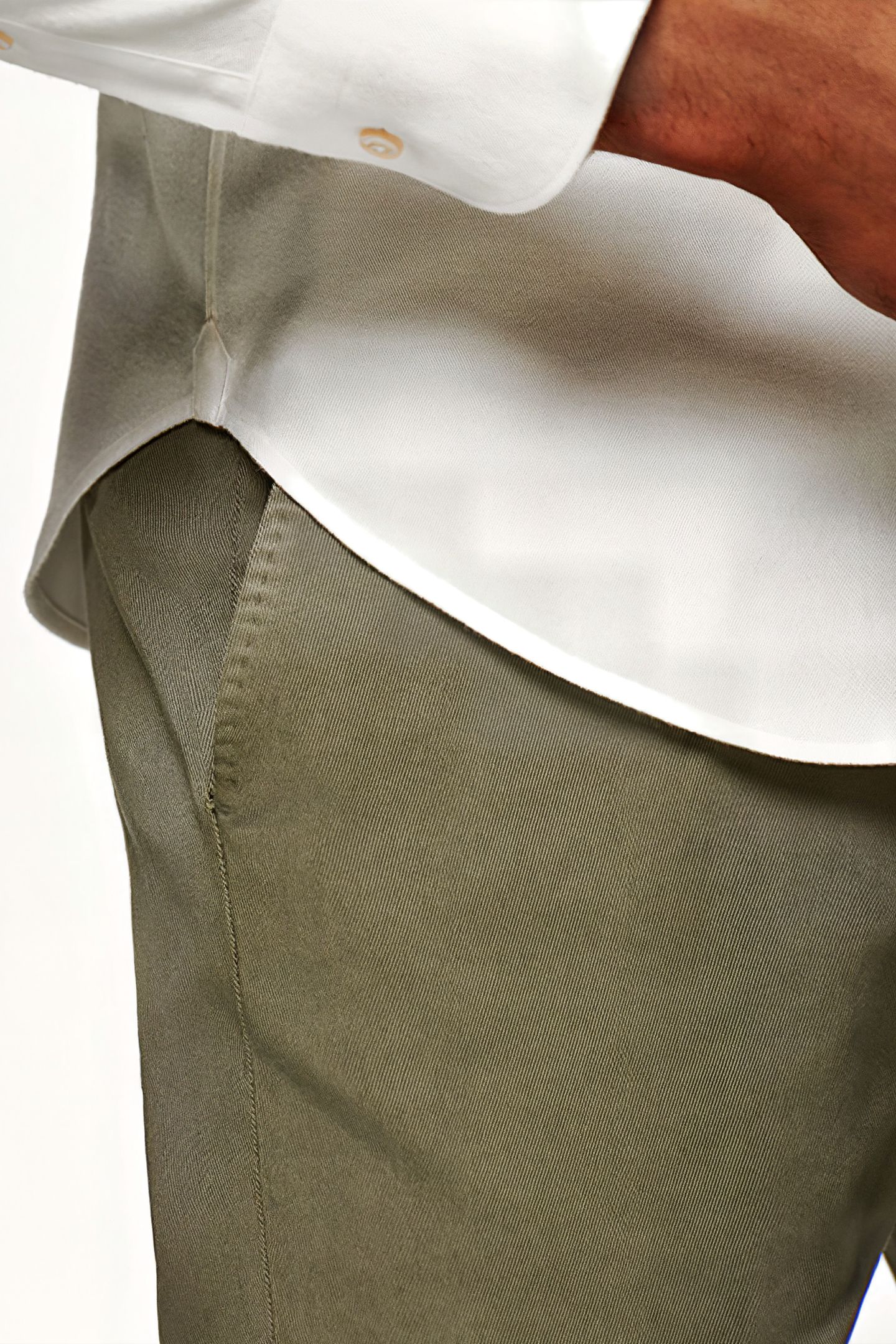 MID GREEN PLEATED CAMPO CHINO 5