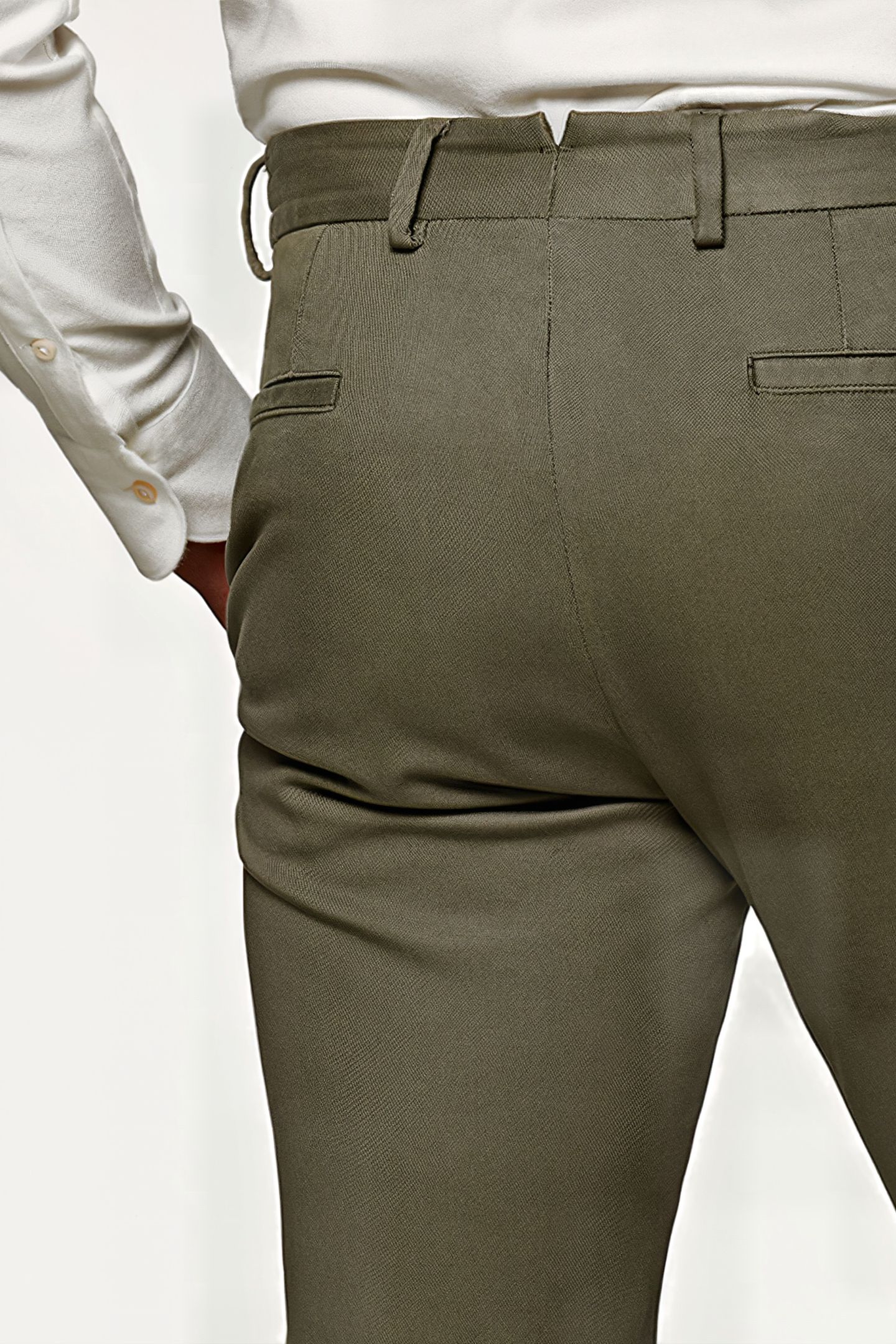 MID GREEN PLEATED CAMPO CHINO 4