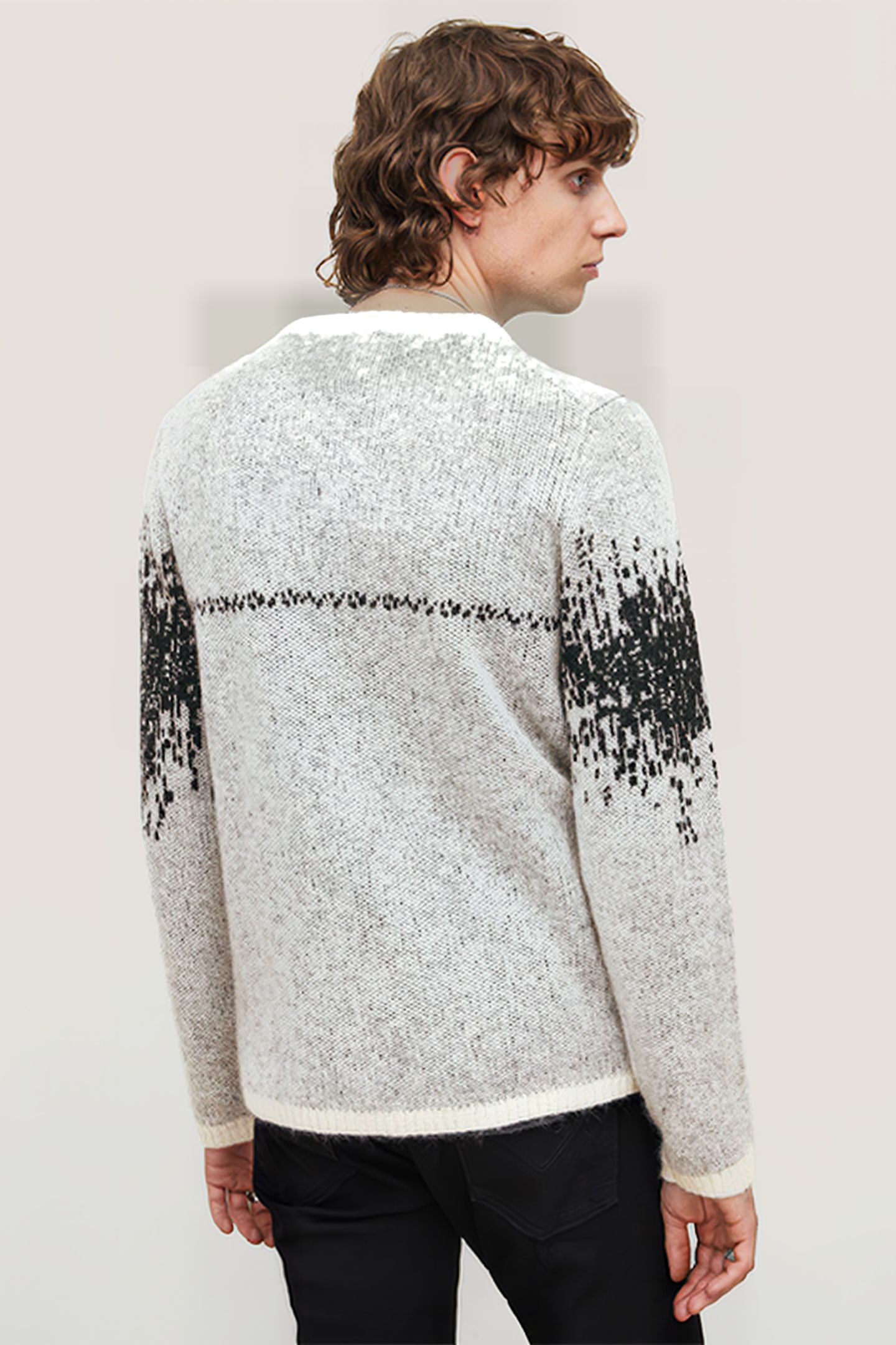 STERLING LS HEARTBEAT MOHAIR CREW WHITE 2