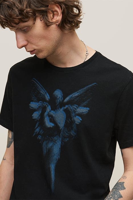 SS CREW TEE VINTAGE WASH - ANGEL STATUE BLACK 5