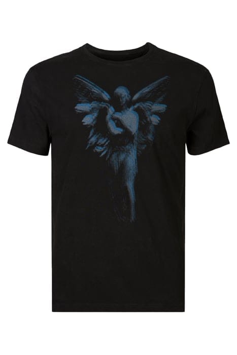 SS CREW TEE VINTAGE WASH - ANGEL STATUE BLACK 4
