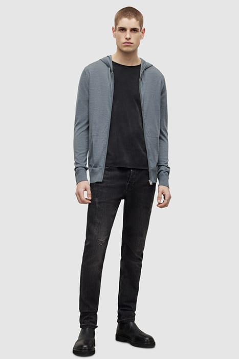 MODE MERINO ZIP HOOD COMO BLUE MARL 2