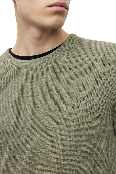 IVAR MERINO CREW SAP GREEN MARL 3