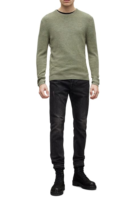 IVAR MERINO CREW SAP GREEN MARL 1