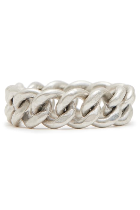 COLT CURB RING WARM SILVER 4