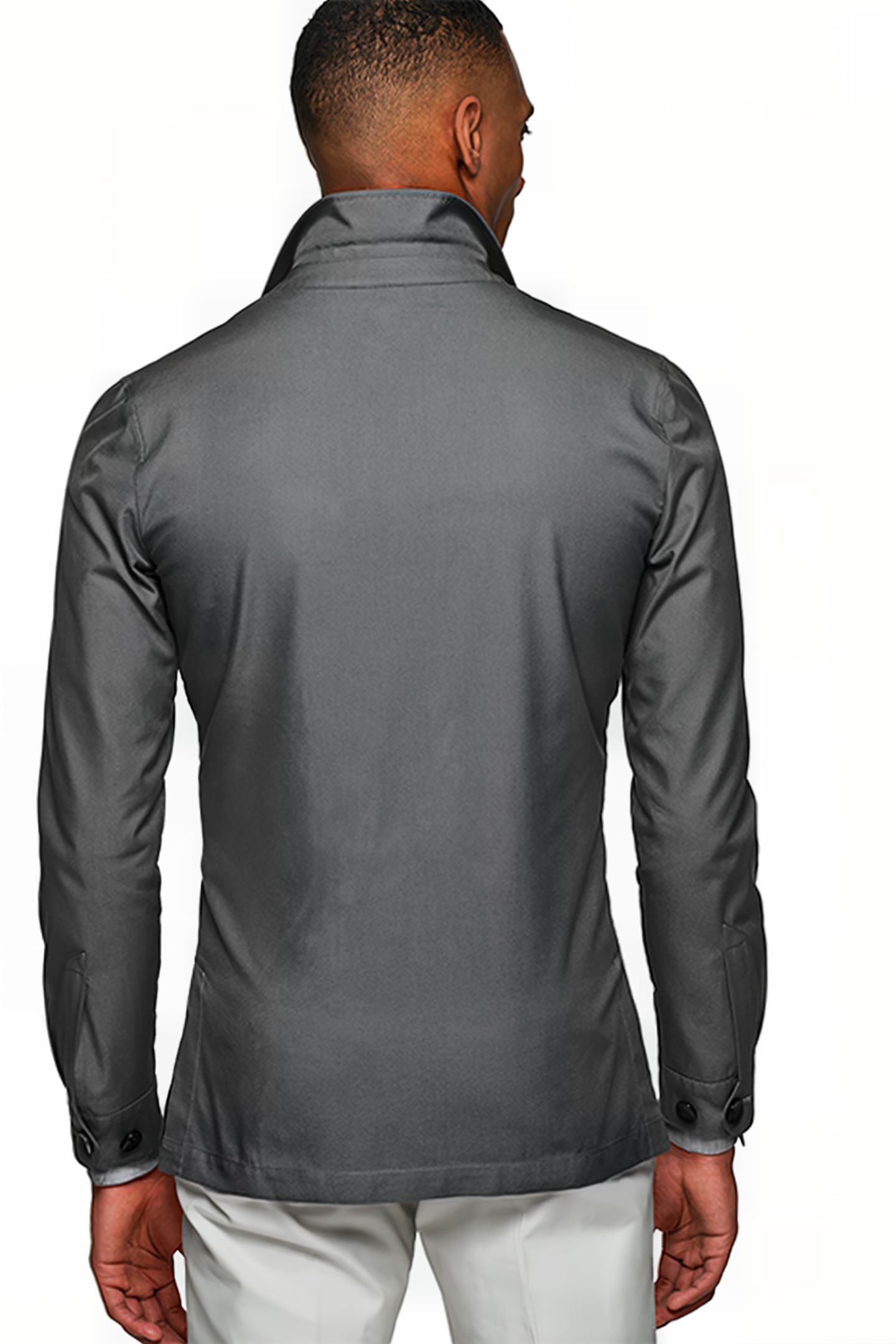 MID GREY GREENWICH SHIRT JACKET 2