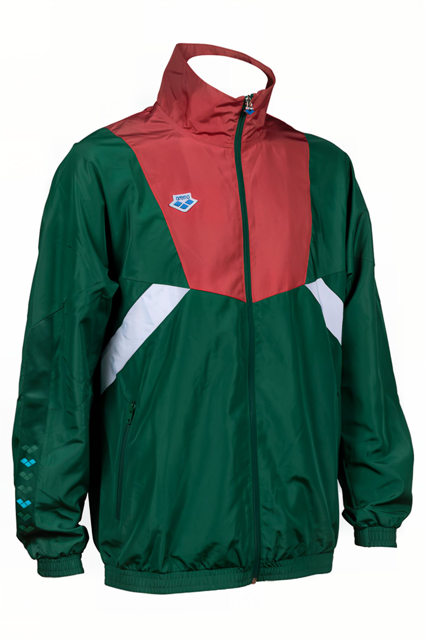 UNISEX F/Z JACKET TEAM DEEP GREEN RUST WHITE 4
