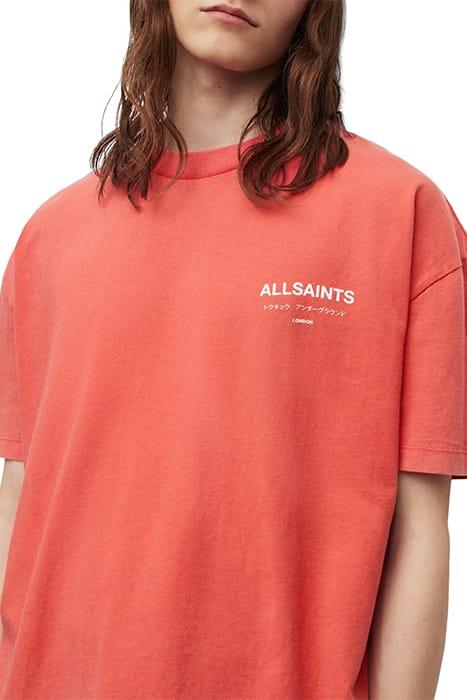 UNDERGROUND SS CREW RUBY RED/CALA WHTE 4