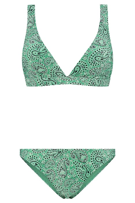 AMY BIKINI SET POOLSIDE PAISLEY KELLY GREEN KELLY GREEN 4