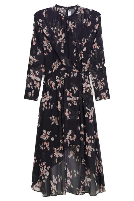ILIONA BLACK/ECRU/PINK DRESS 5