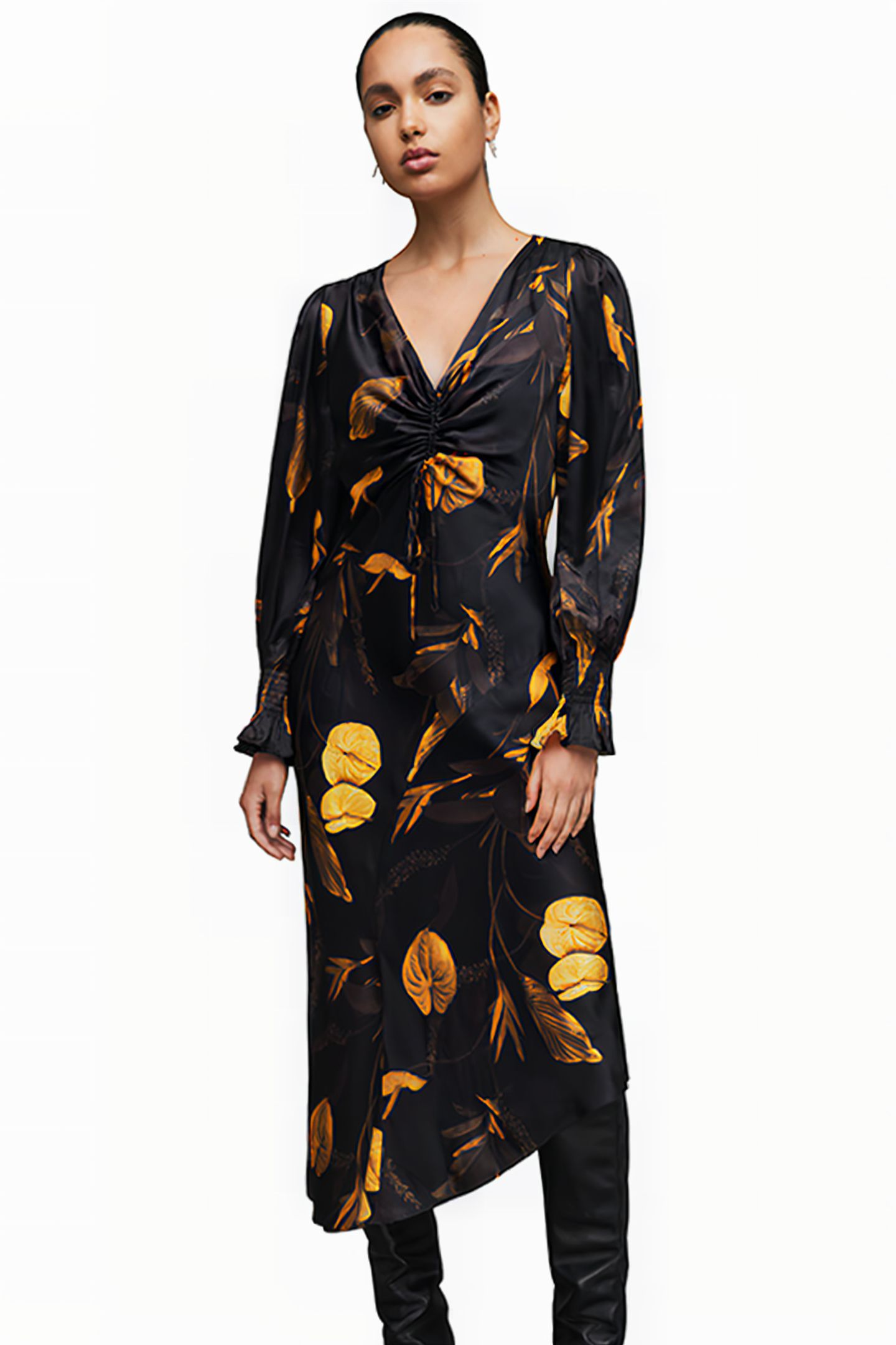 NAOMI ARETHA DRESS BLACK 1